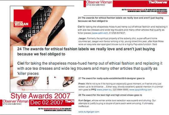 CieL As seen in December Fashion Observer Style Awards Dec 2007